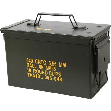 m2a1 metal ammunition box|large 50 cal ammo can.